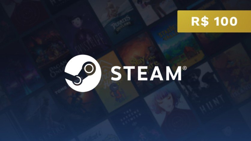 Steam - Cartão Presente Digital R$100