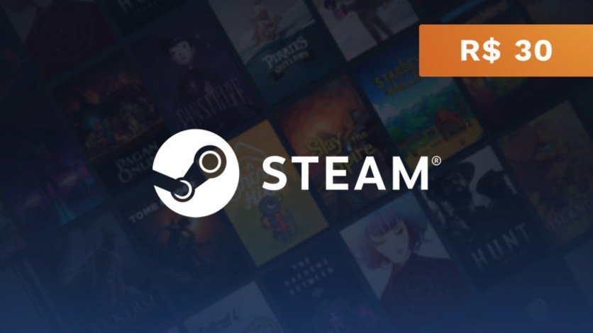 Steam - Cartão Presente Digital R$30