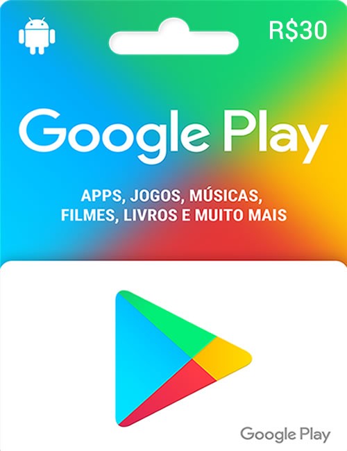 Google Play - Gift Card Digital R$30