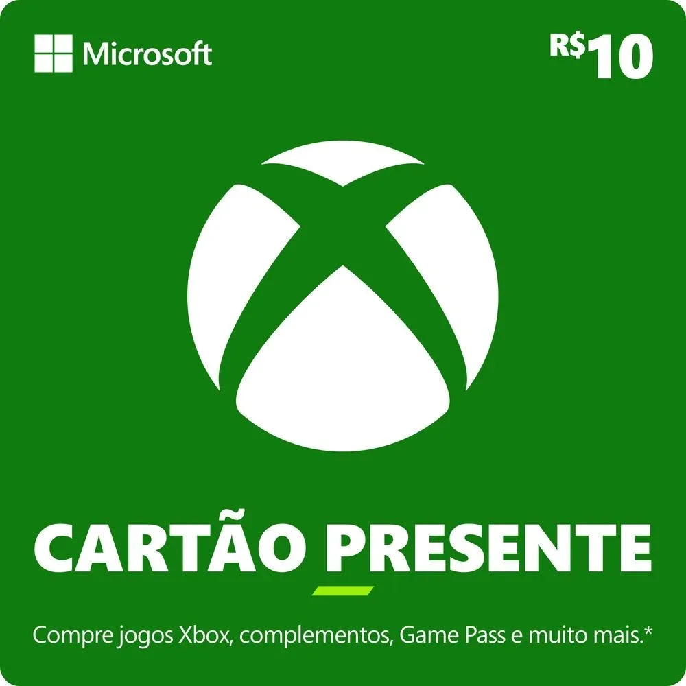 Xbox - Cartão Presente Digital 10 Reais