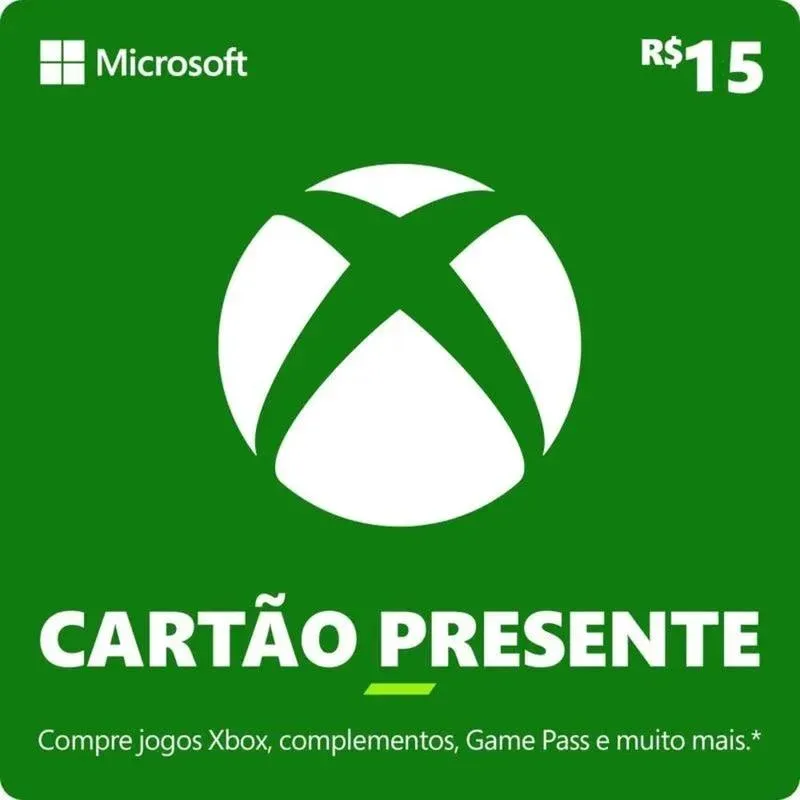 Xbox - Cartão Presente Digital 15 Reais